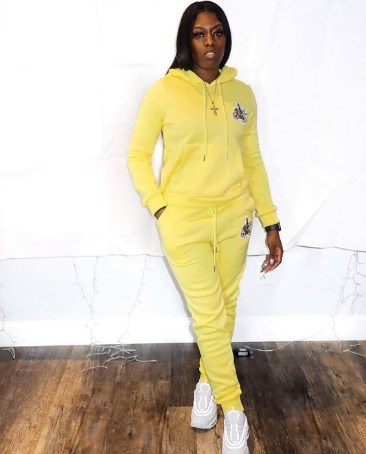 PaperGirlZ Sweatsuits - Yellow